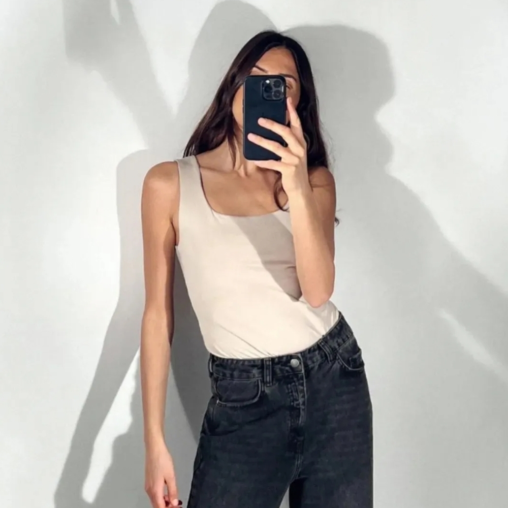 EUC Zara Cream Tank Top